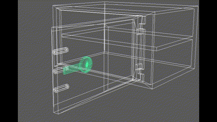 Futuristic Wall Safe Animation Process(Closing).gif