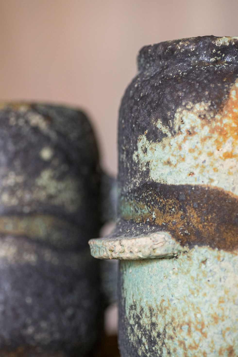 Vase en grès émaillé