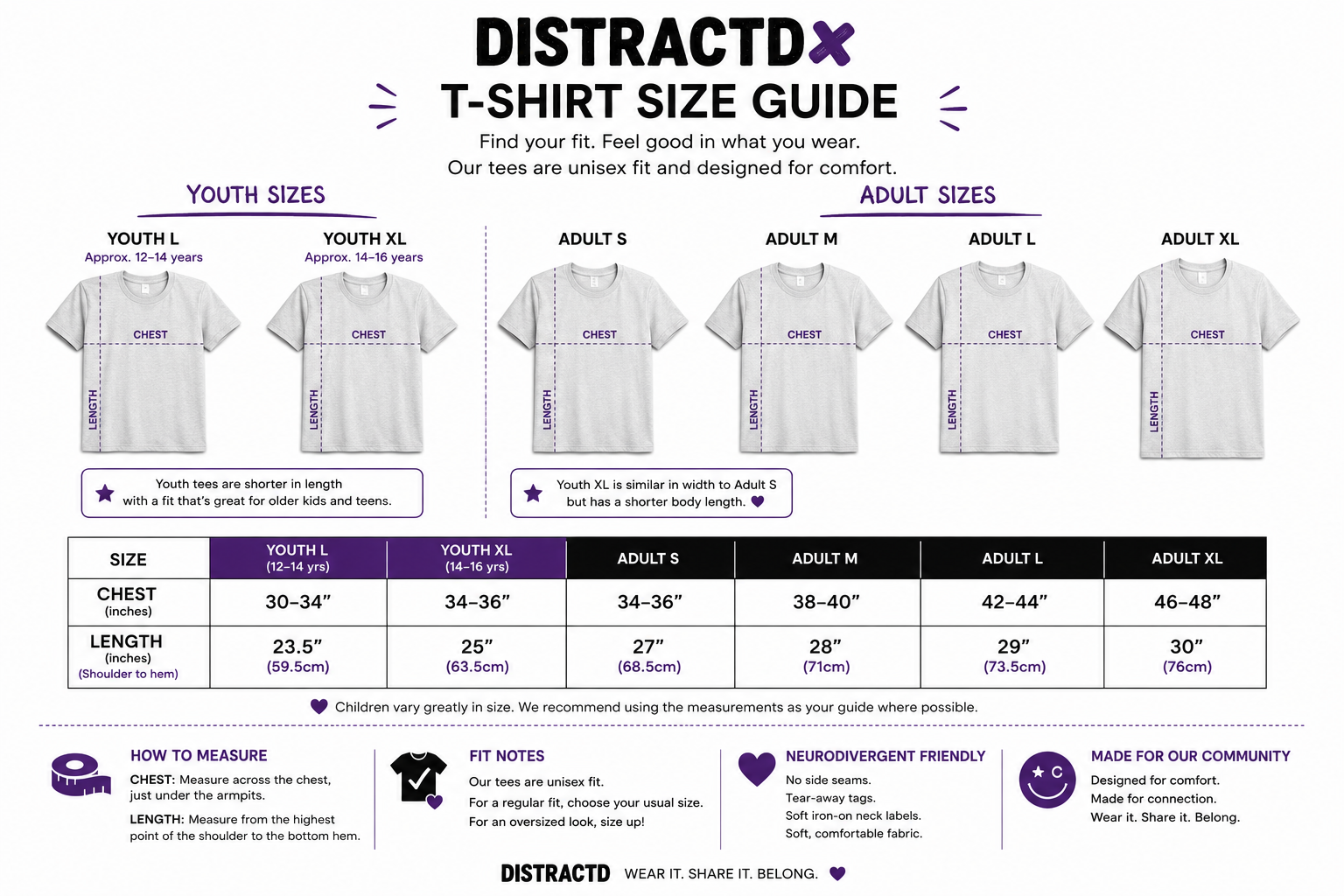 DISTRACTD Neuro-Friendly T-Shirt