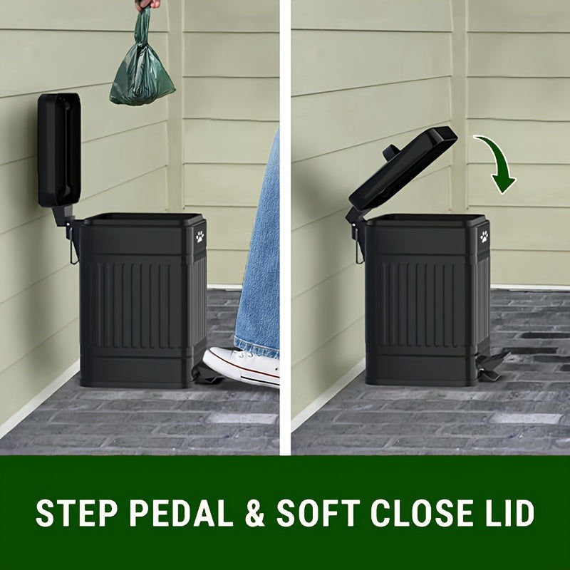 Miniaturbild: Dog Waste Bin with Pedal Lid