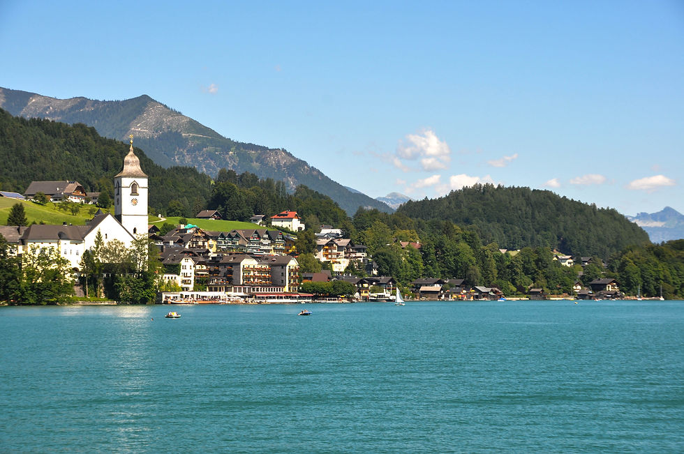 Vista desde el lago Wolfgang