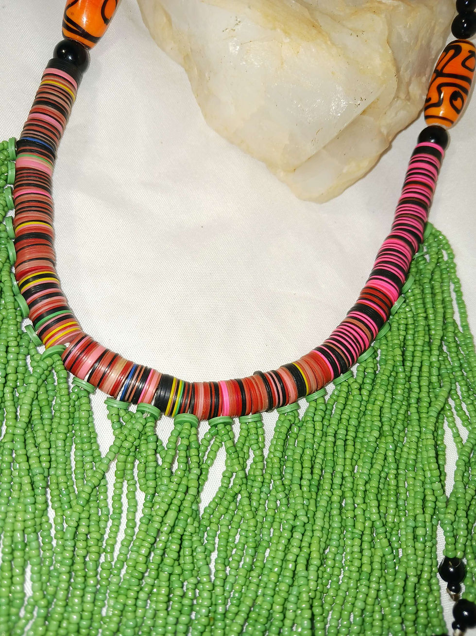 Thumbnail: Green West African Necklace