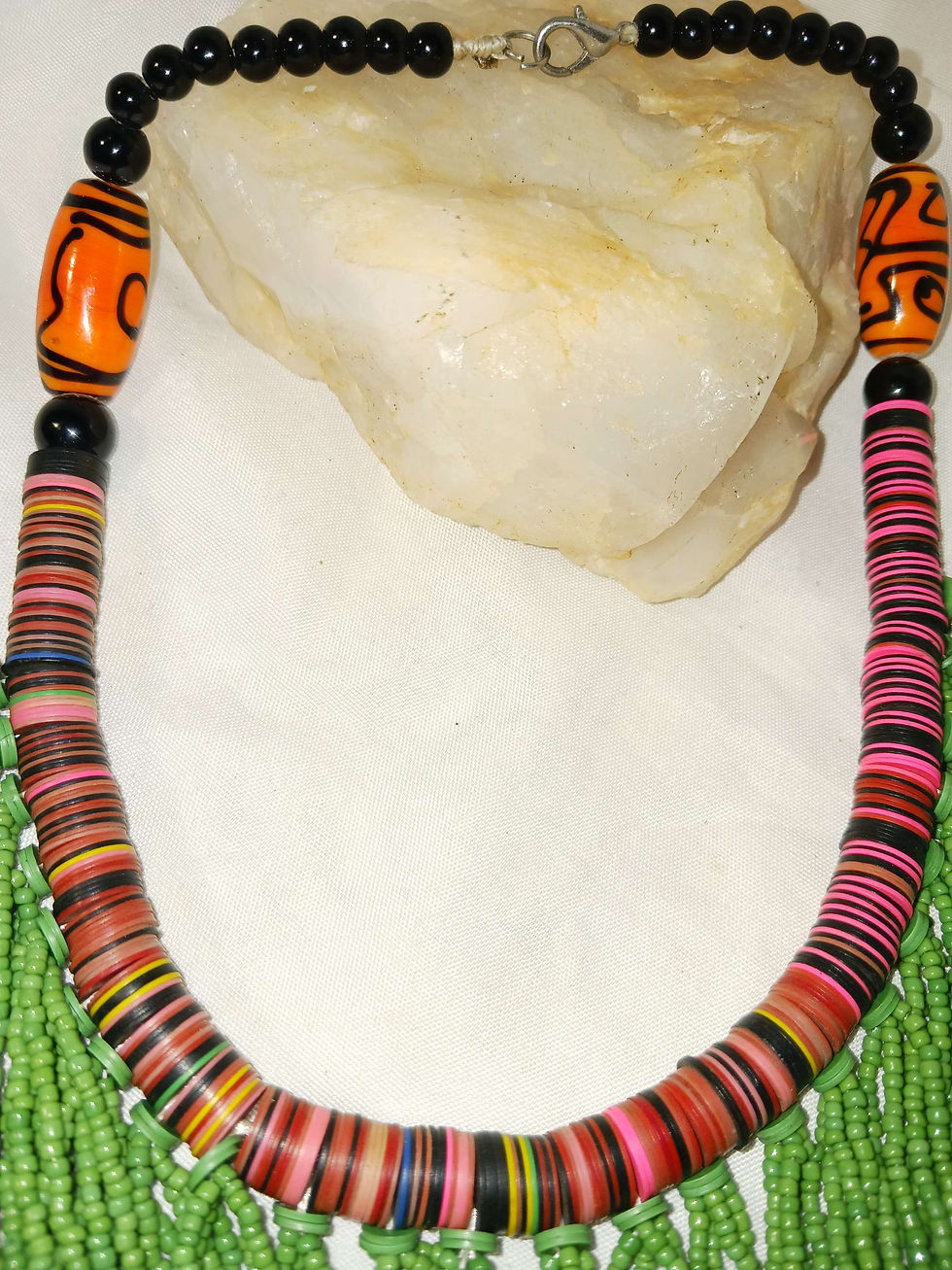 Thumbnail: Green West African Necklace