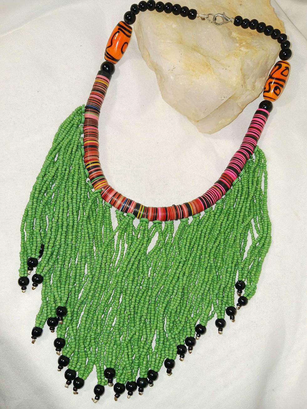 Thumbnail: Green West African Necklace