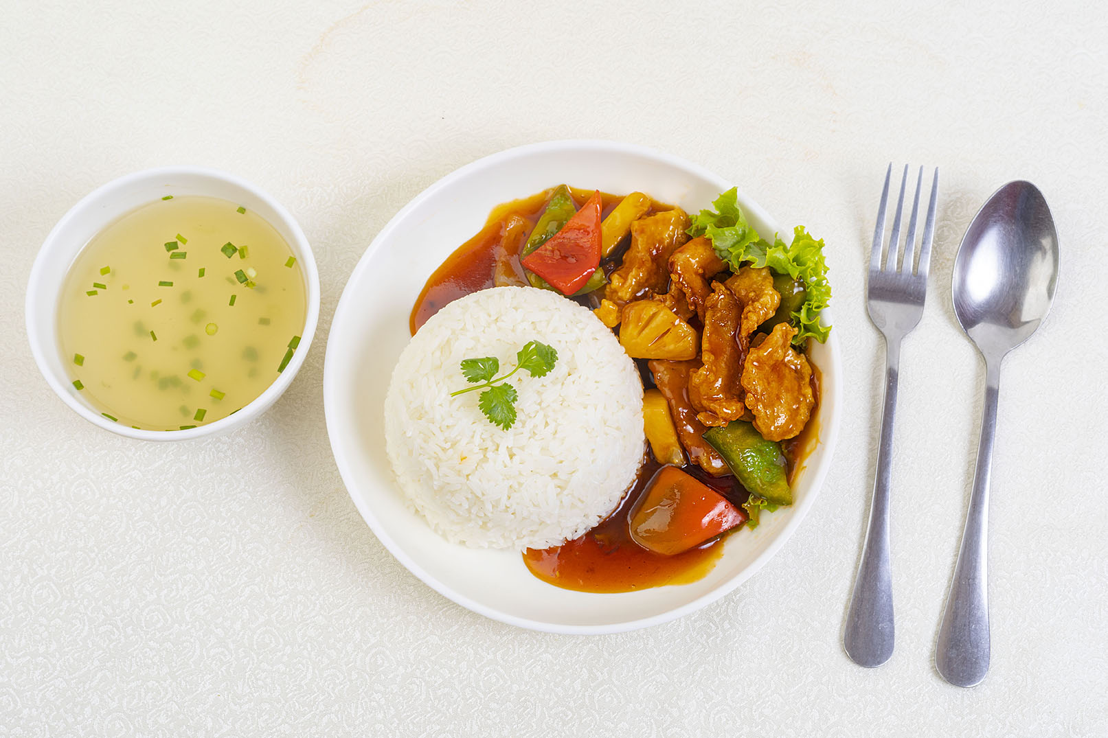 Arranged Food and Objects