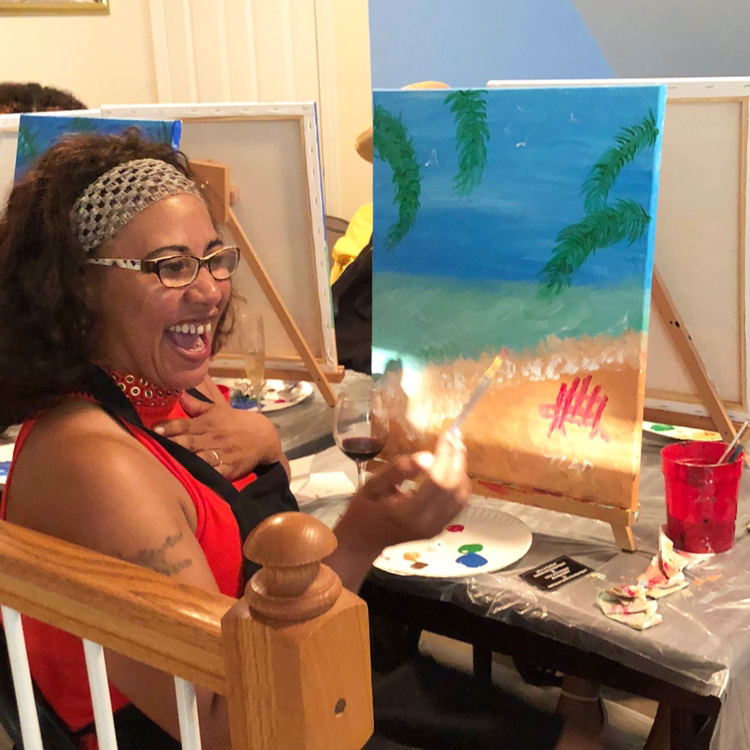 private adult paint party