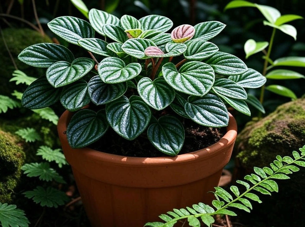peperomia em vaso de barro