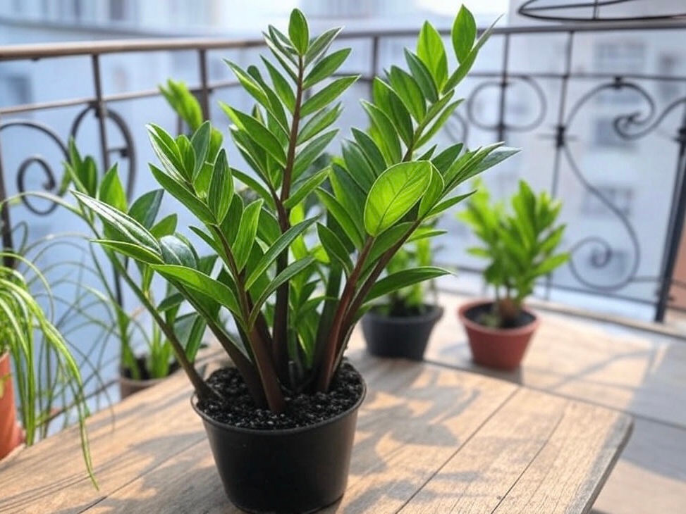 zamioculca na varanda