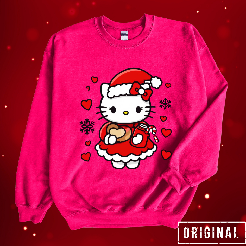Hello Kitty Christmas Sweatshirt | Kawaii Holiday Apparel | Cute Winter Top
