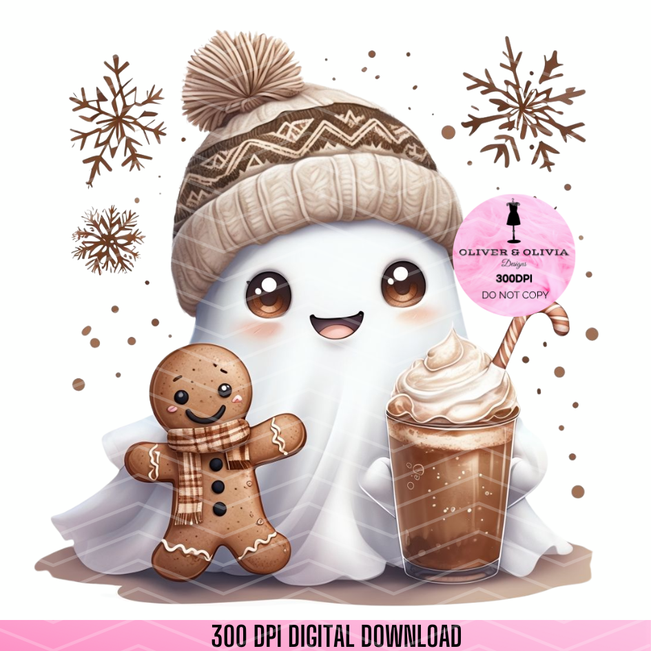 Gingerbread Coffee Png Christmas Png Holiday Apparel png | Unisex png, Cozy png