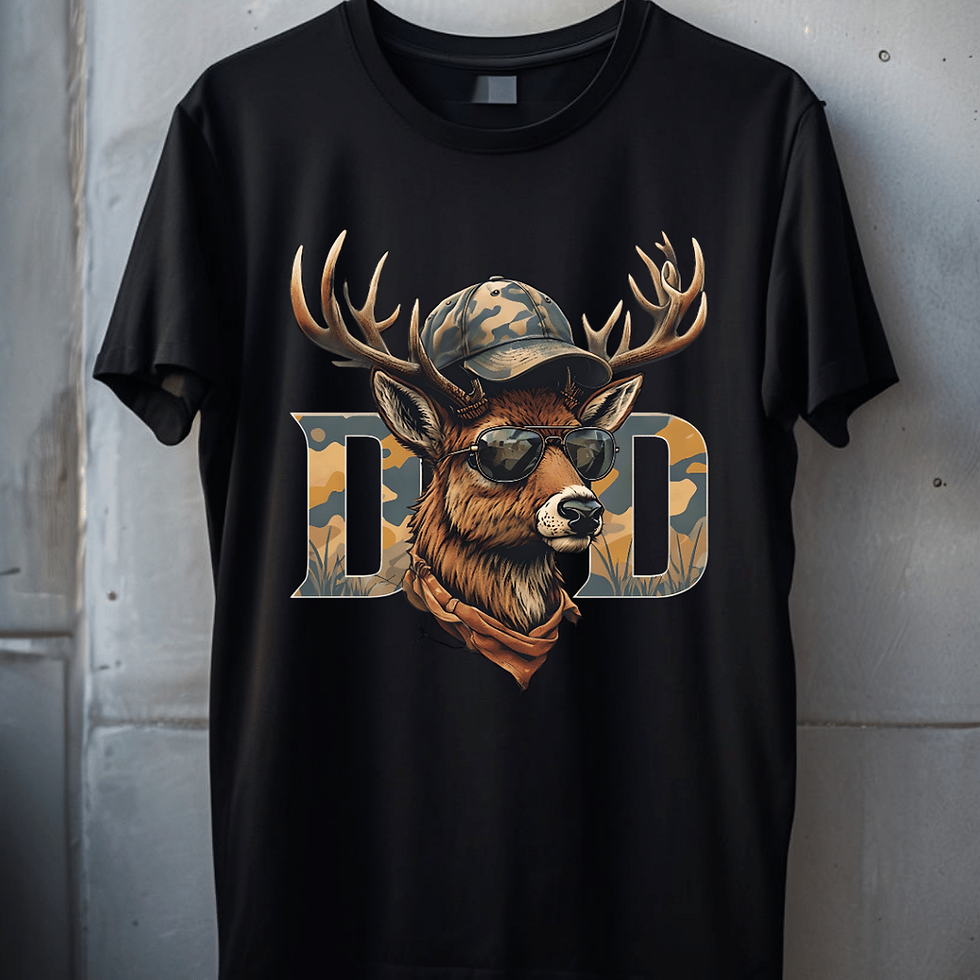 Deer Buck Mullet T-Shirt Funny Animal Tee