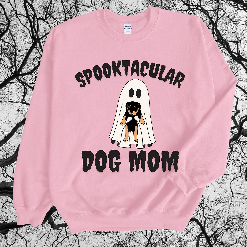 Spooktacular dog mom ghost sweatshirt / tshirt