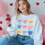 Thumbnail: Expecting mom baby inspired valentines conversation heart sweatshirt