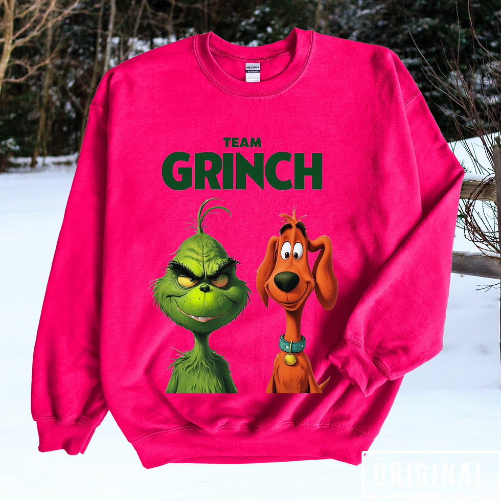 Team grinch funny christmas sweatshirt