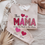 Thumbnail: Mama red and pink Glitter inspired custom name sweatshirt / hoodie