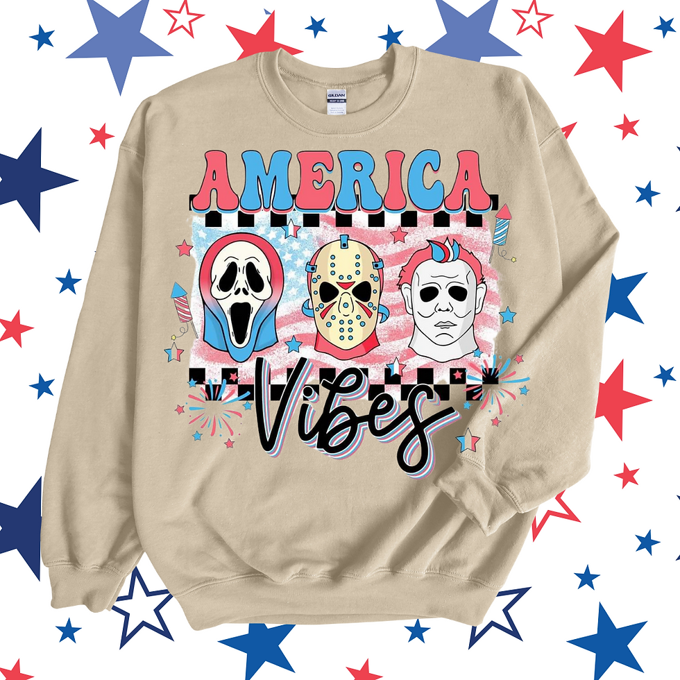 America Vibes fourth of july sweatshirt / tshirt