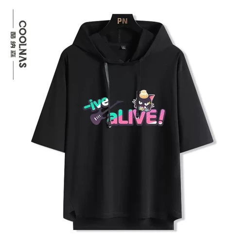 ブルーアーカイブ 杏山カズサ フード付き半袖Tシャツ | あみにゃみ