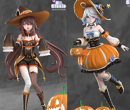 HY Studio 原神 Trick or Treat フリーナ&胡桃 A版 | あみにゃみ