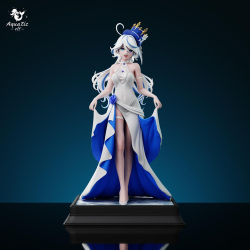 ミニチュアのフィギュア　 葉ににわとり　ビエナブロンズ Aquatic elf Studio 原神 花嫁フリーナ | あみにゃみ