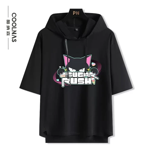 ブルーアーカイブ 杏山カズサ フード付き半袖Tシャツ | あみにゃみ