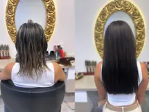 Before After hair extension