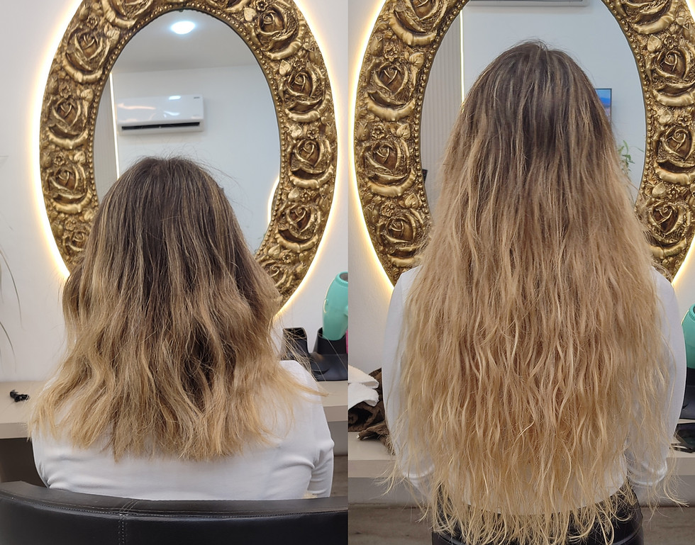 Hair extensions Kuşadası tape hair weft hair bead hair extension near me