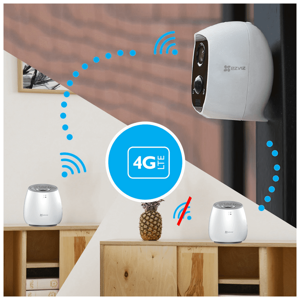 Thumbnail: EZVIZ 4G DRAADLOOS CAMERA SET EZ-C3A-WLB