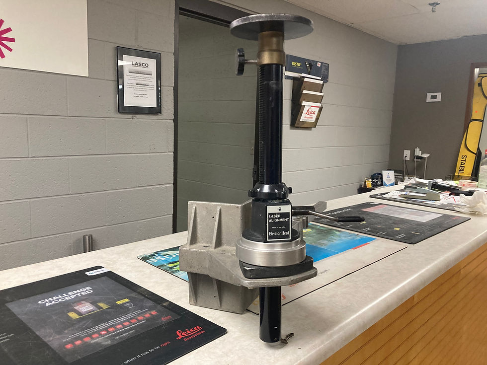 Thumbnail: Column Mount With Crank Up Height Adjustment -USED  (column mount used)