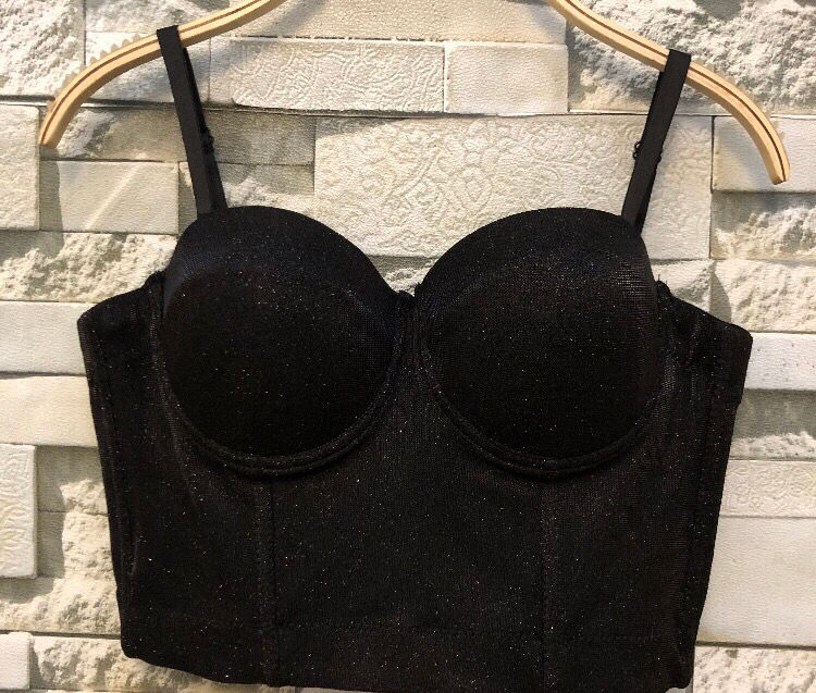 Miniatura: Glittery Bustier Crop Top