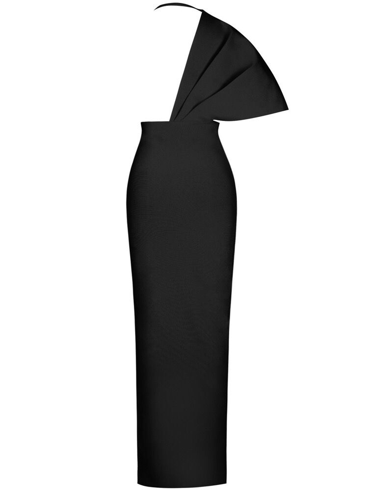 الصورة المصغرة: Plunge Open Back Bandage Slit Dress