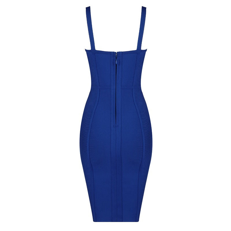 Thumbnail: U Centered Cut Bandage Dress