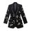 Miniatura: Rhinestone Butterfly Velvet Blazer