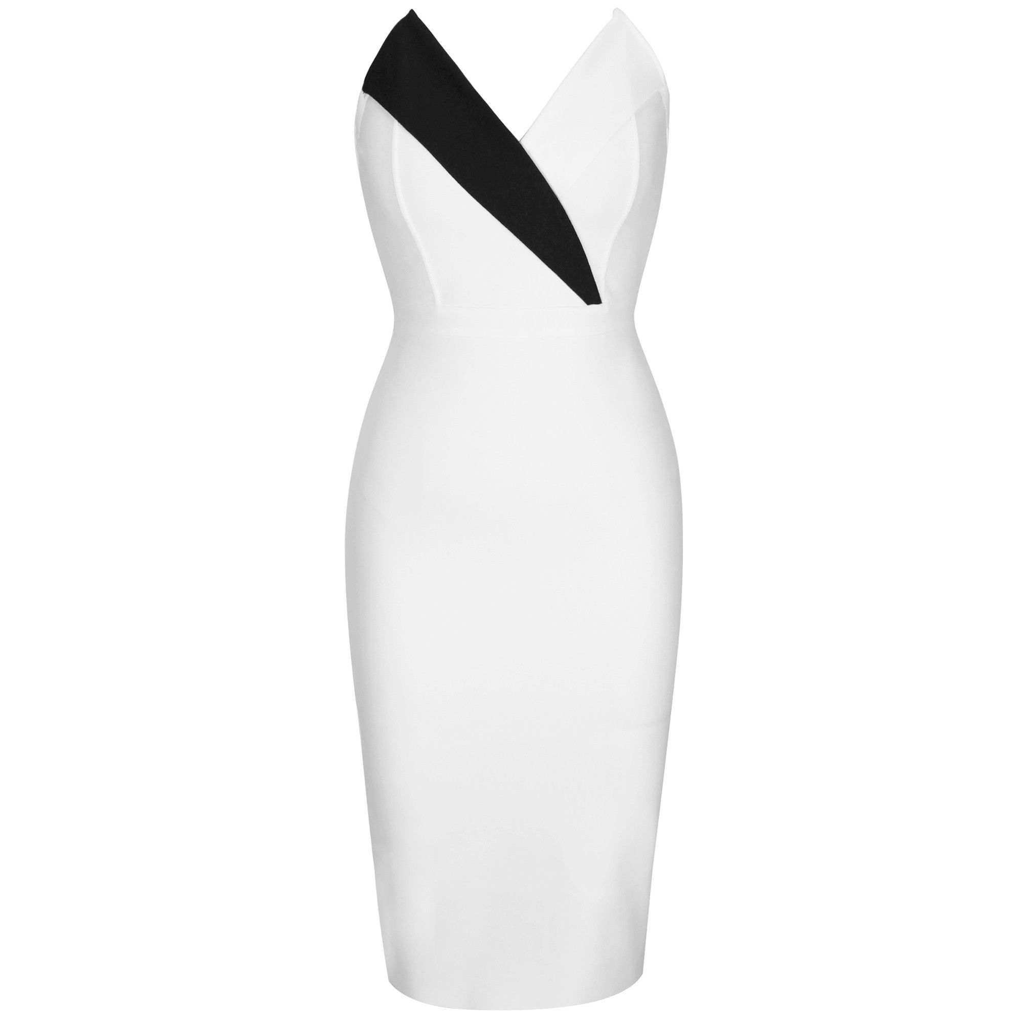 Plunge V Neck Bandage Dress