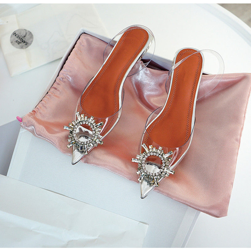 Miniatura: Clear Crystal Heels Sandals