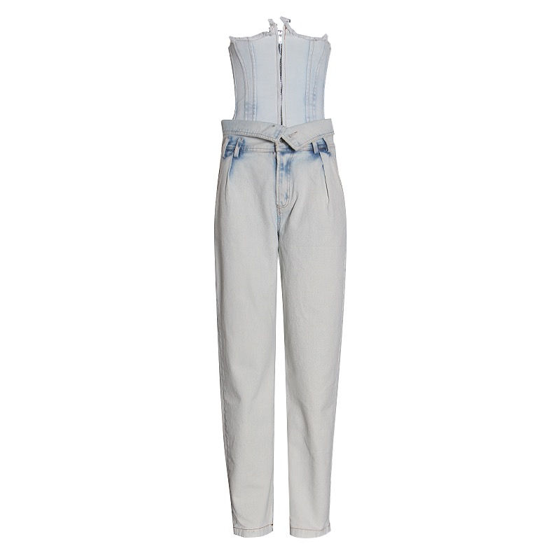 Miniatura: Corsetted Denim Jumpsuit Jeans