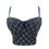 Thumbnail: Beading Denim Bustier Crop Top