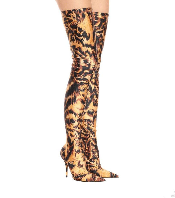 الصورة المصغرة: Tiger Thigh High Boots