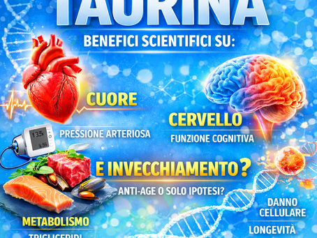 Taurina: benefici per metabolismo, cuore e invecchiamento. Funziona davvero?