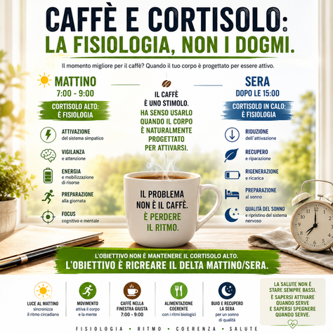 Caffè e cortisolo: ha davvero senso aspettare le 9:30 per bere il primo caffè?