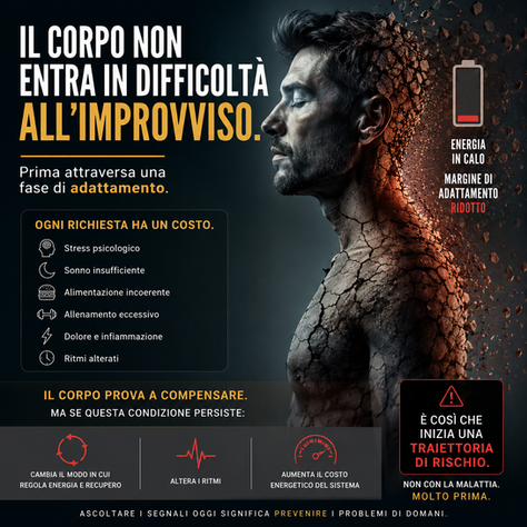 Come il corpo entra in una traiettoria di rischio