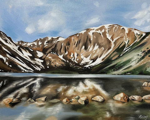 Convict Lake Oil Painting