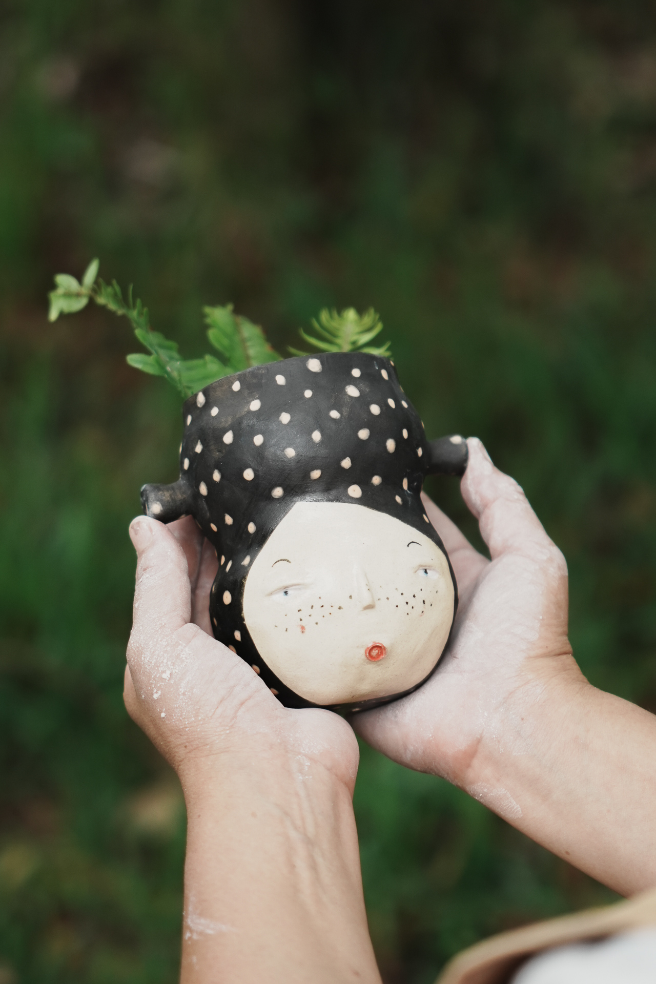 阿美陶偶花器