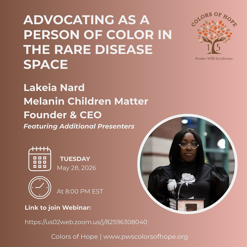 Advocating as Person of Color in the Rare Disease Space