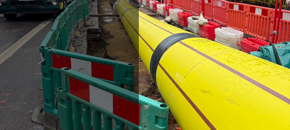 • MTS Contracting pipeline engineers working on UK utility infrastructure