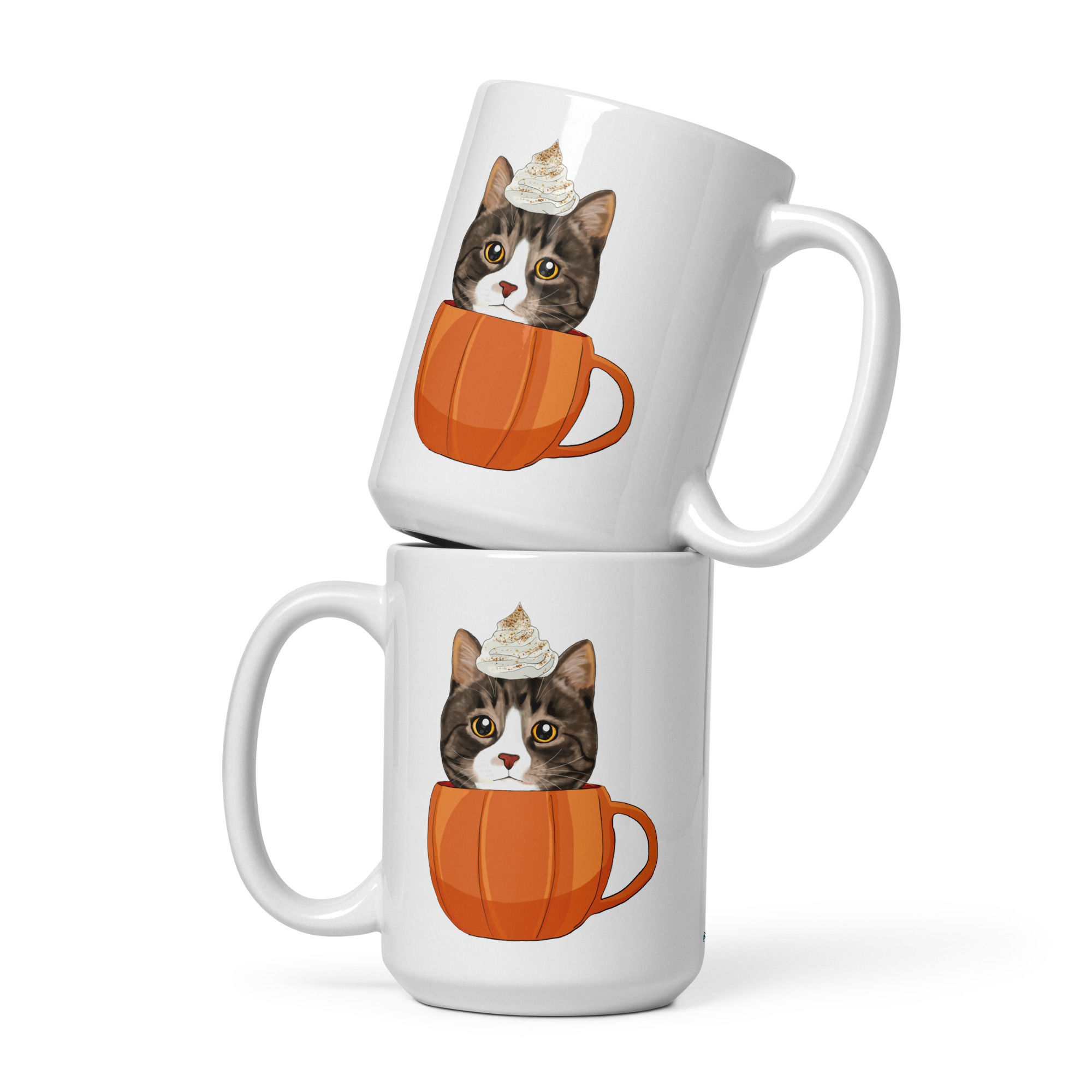 Pumpkin Spice Otie white glossy mug
