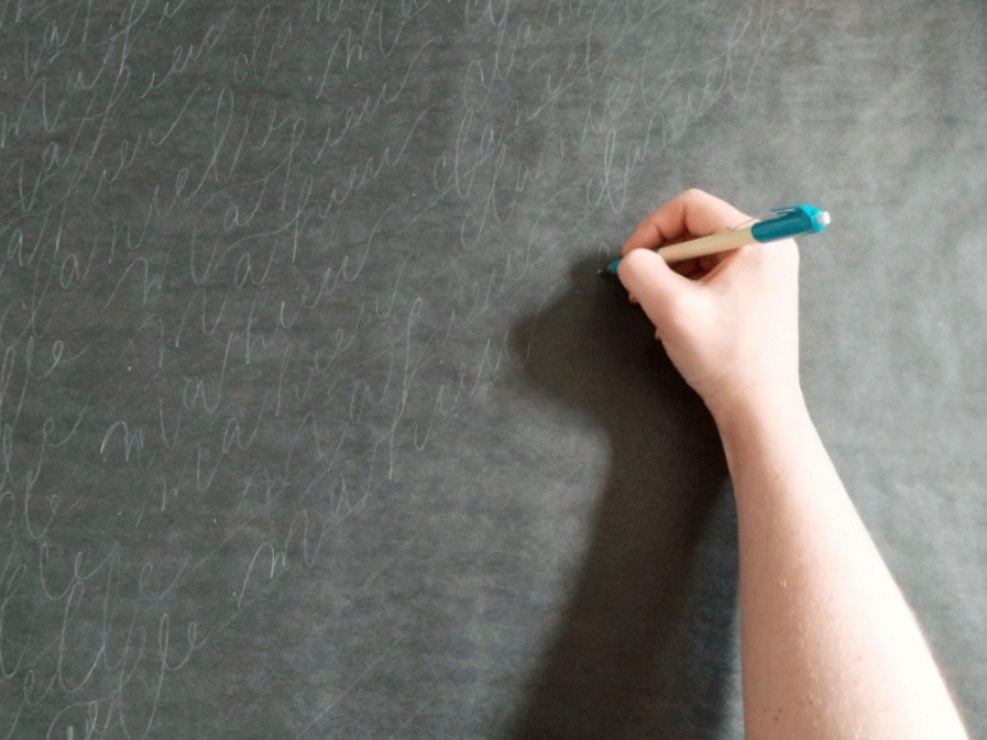 Hand customizing wrapping paper