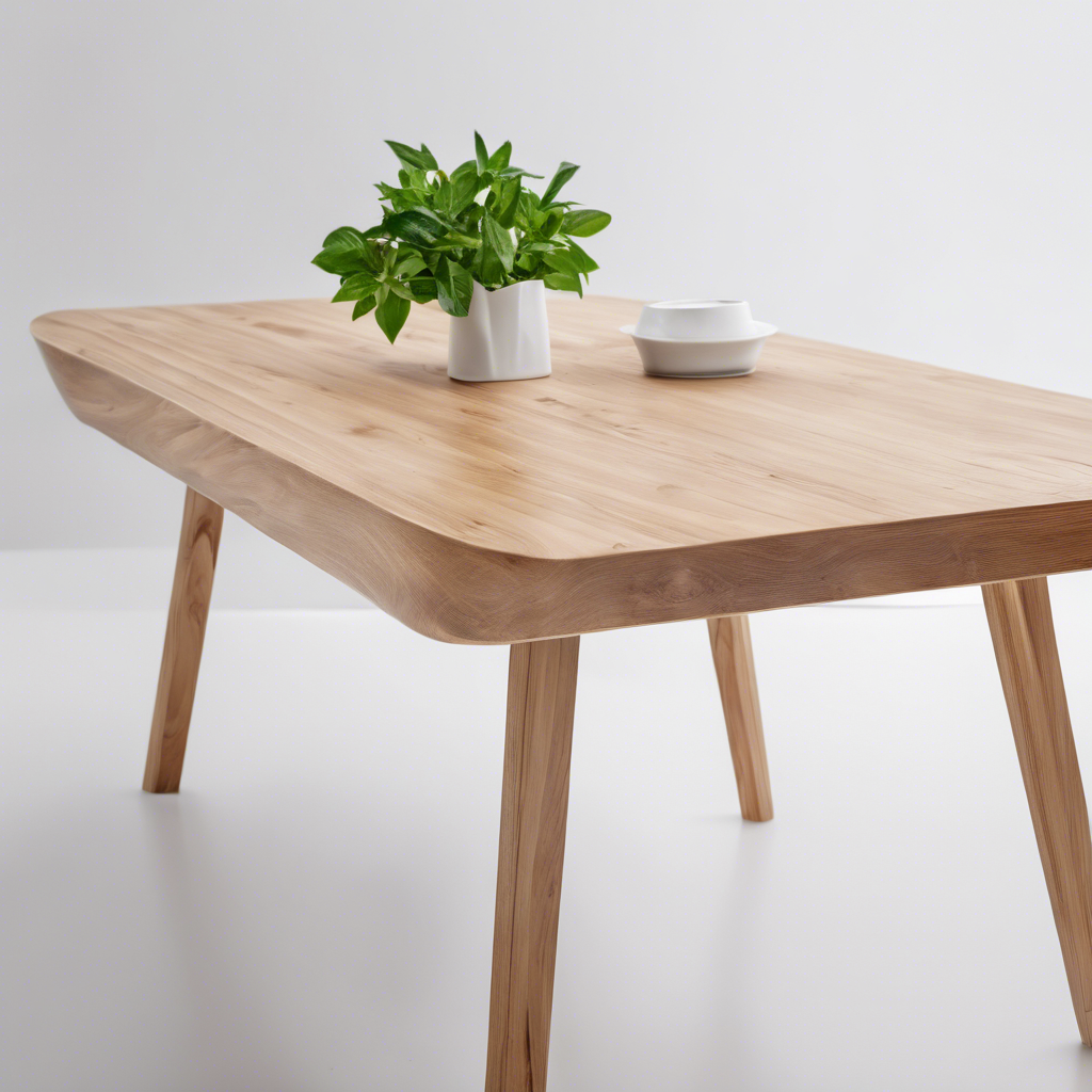 EcoChic Wooden Dining Table