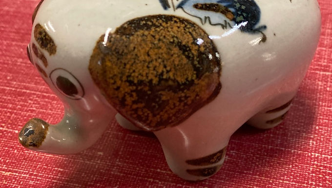 Vintage pottery elephant