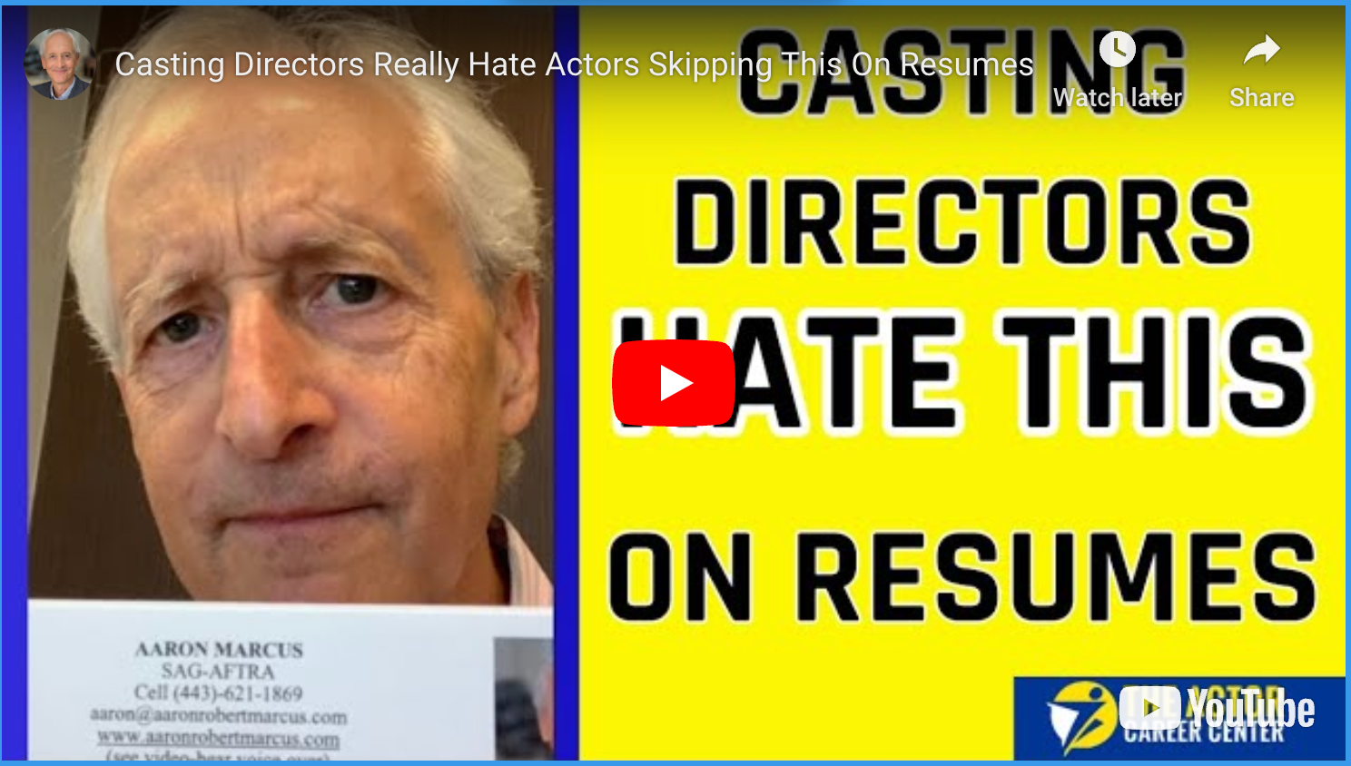 Casting Directors Really Hate Actors Skipping This On Resumes