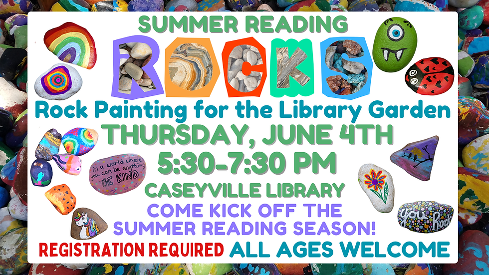 Summer Reading Rocks! Rock Painting for the Library Garden